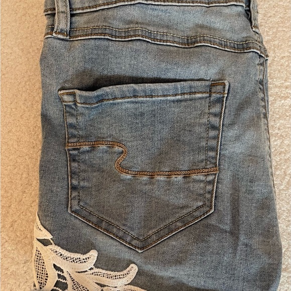 Lace Jean Fringe Short - size 9 - Picture 3 of 4